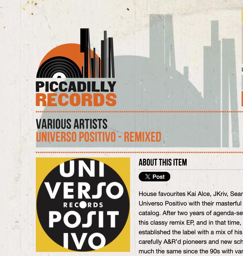 Various Artists: Universo Positivo - Remixed